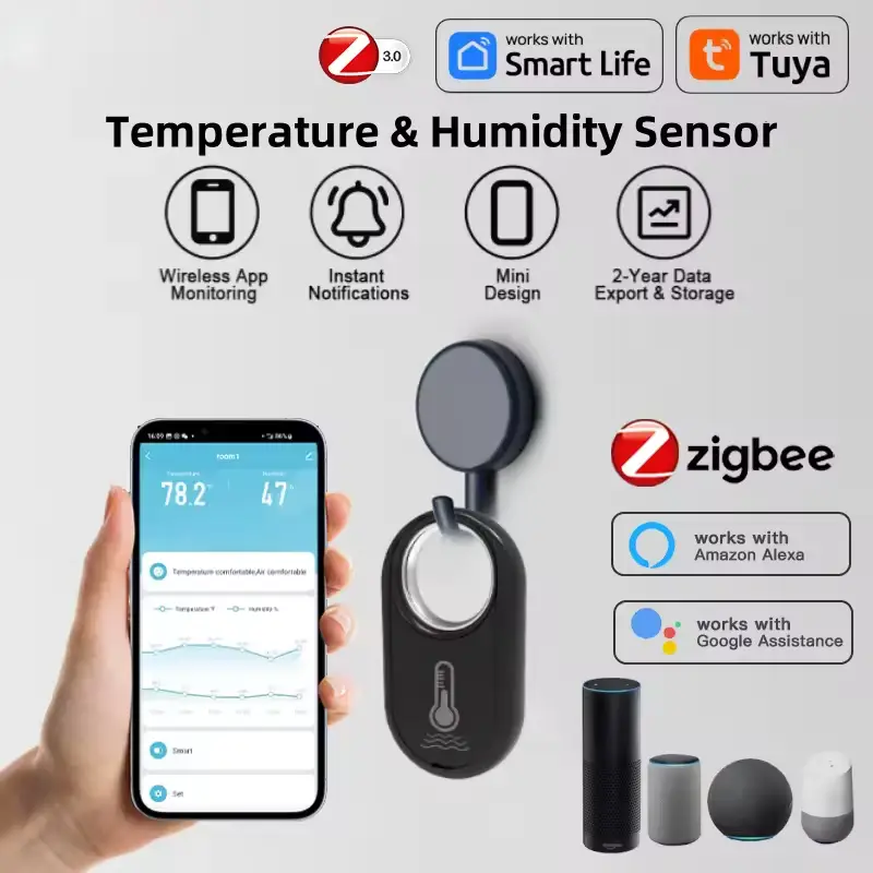 Tuya Zigbee Smart Temperature & Humidity Sensor 12-1756625381