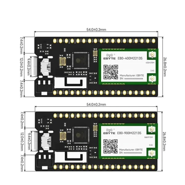 ESP32-S3 LR1121 Dual Band One-Channel Hub Open Source Test Board LoRaWAN Gateway 2.4G EBYTE EoRa-HUB-400/900TB OLED Display