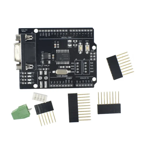 MCP2515 CAN Bus Shield Board Module SUB-D Connector Standard UART IIC SPI LED Indicator Controller CAN DC 2.7-5.5V for Arduino
