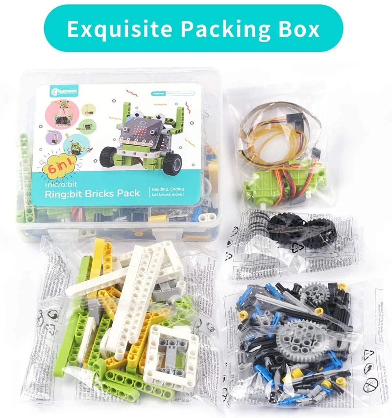 Lego Bit Counter 6 IN 1 Ring:bit Bricks Pack - Lego Compatible STEM Coding Kit for micro ...