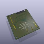 ESP32S Presence Radar R1 mainboard — KiCad 3D render; not a product photograph