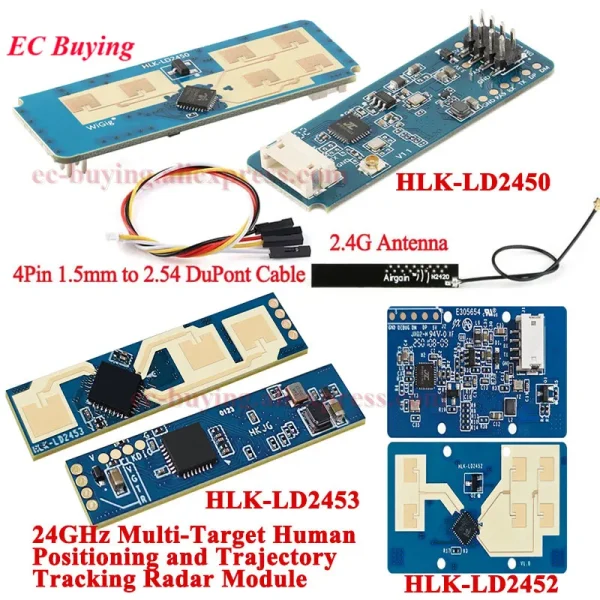 Hi-Link HLK-LD2450 / LD2452 / LD2453 mmWave Radar Sensor Modules